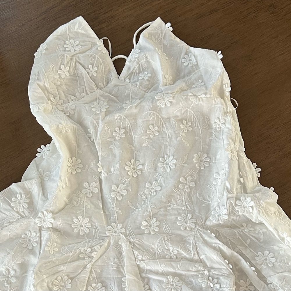 White Floral Dress